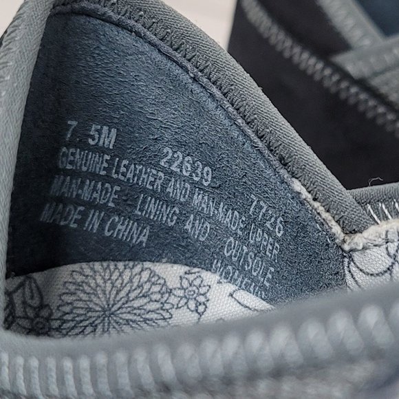 Timberland AntiFatigue Blue Gray Gold Leather and Suede-Like Sneaker - Picture 5 of 10